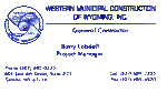 Western Municipal Construction of Wyoming, Inc.